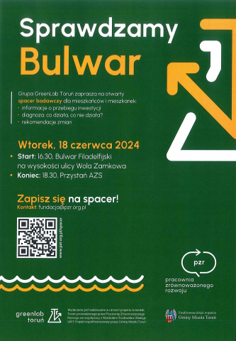 Plakat promujący spacer