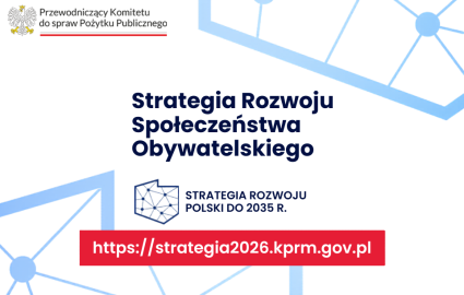 Grafika promująca Strategię Rozwoju Społeczeństwa Obywatelskiego
