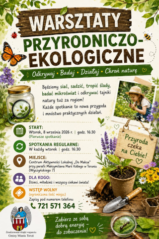 Plakat promujący warsztaty