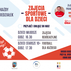 plakat promujący zajęcia