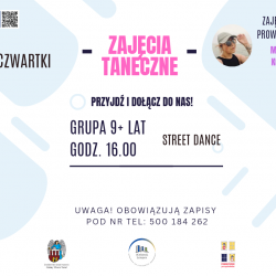 plakat promujący zajęcia